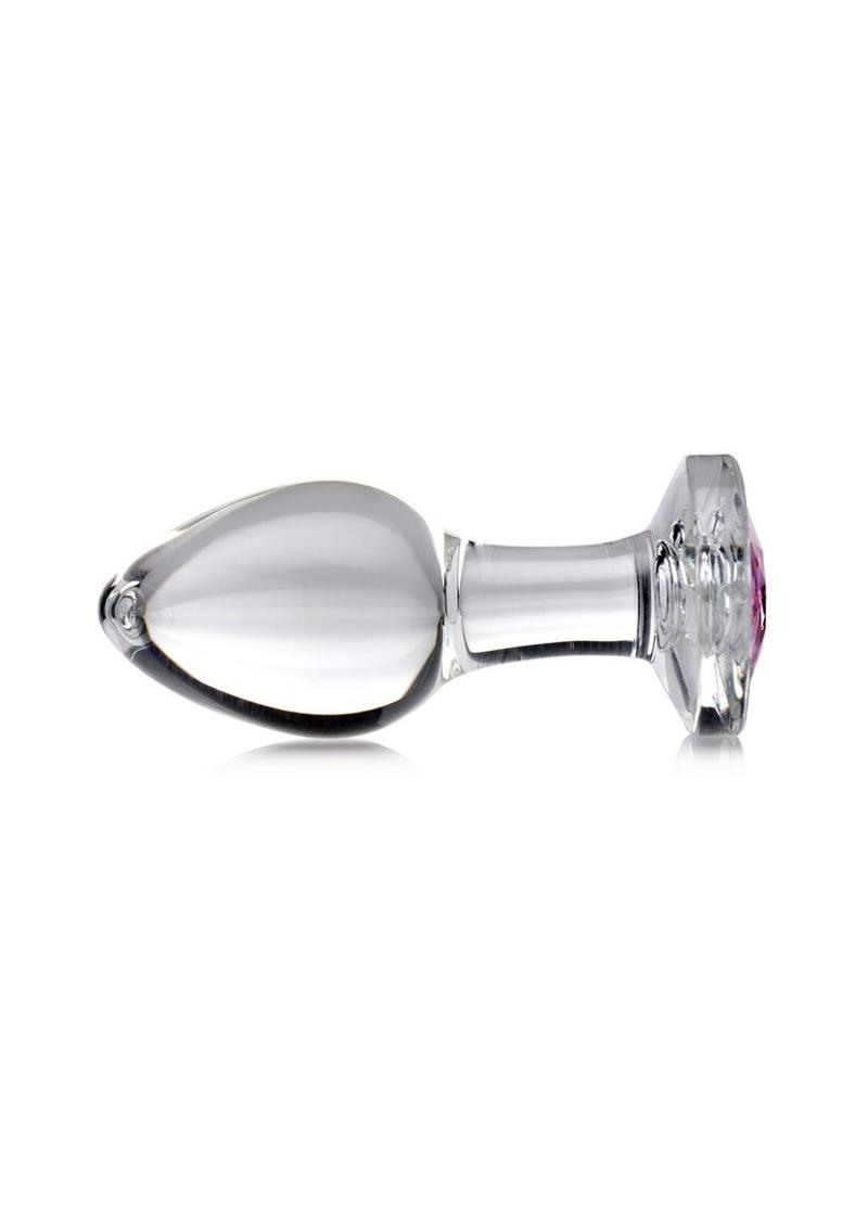 Pink Gem Glass Anal Plug | Small, Medium, or Large | Booty Sparks