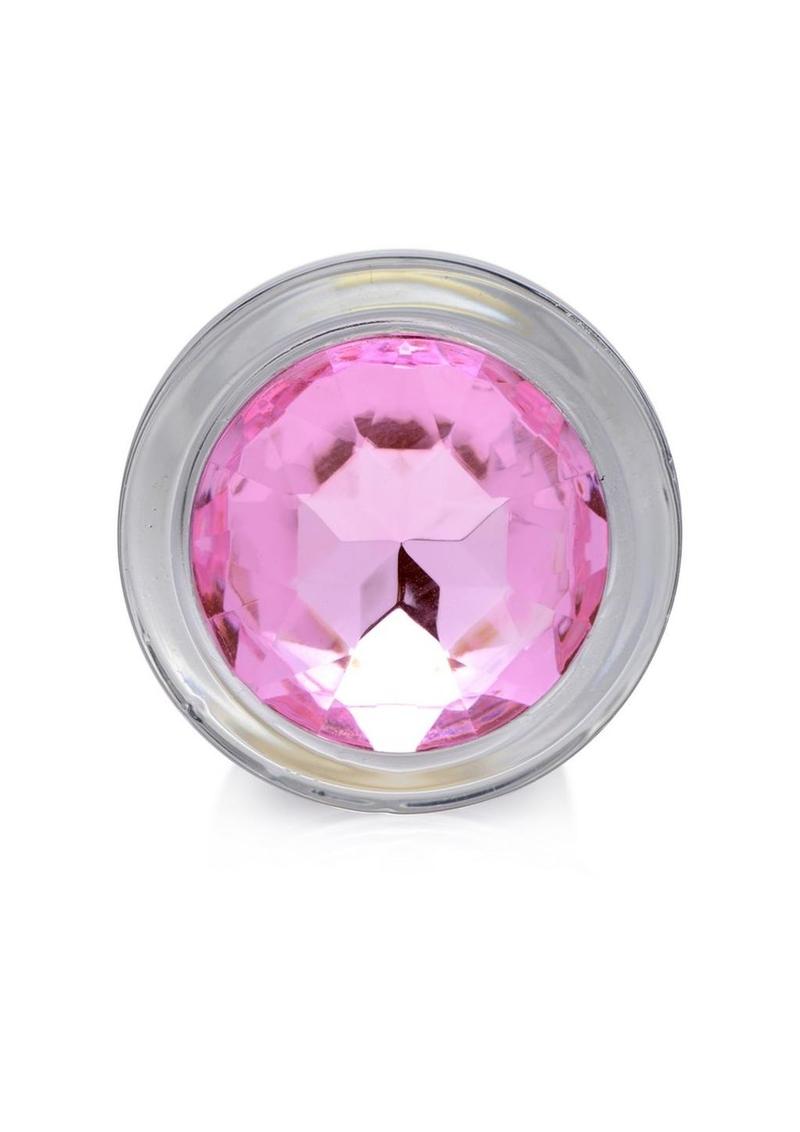 Pink Gem Glass Anal Plug | Small, Medium, or Large | Booty Sparks