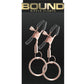 Bound Nipple Clamps C2 - Metal/Rose Gold