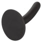 Black 4.5-inch slim silicone probe with suction cup; body-safe, waterproof, and harness compatible. Keywords: Boundless slim probe, 4.5-inch probe, silicone anal toy, waterproof probe, harness compatible probe, phthalate-free silicone toy, black slim probe, anal stimulation toy, P-spot stimulator, prostate massager, flexible suction cup probe, internal stimulation toy