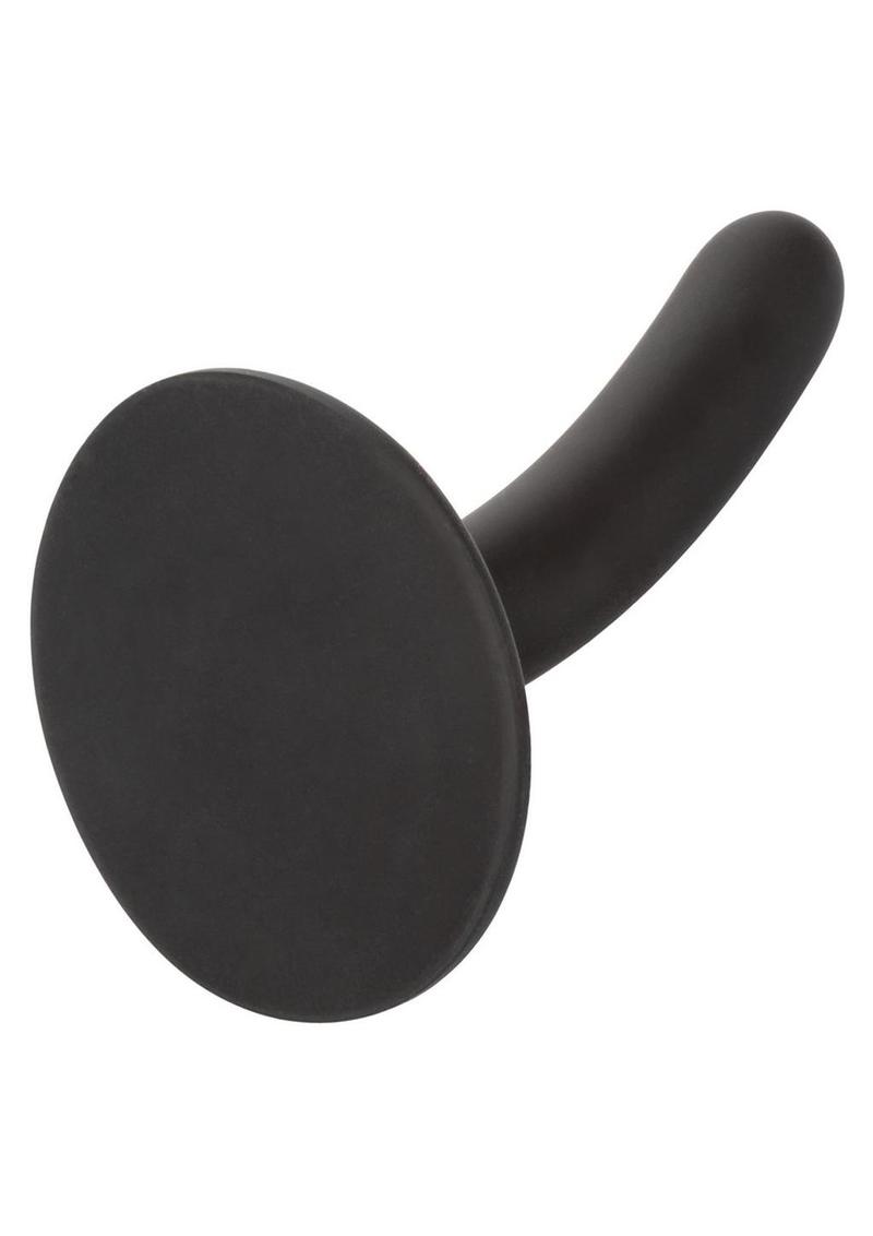 Black 4.5-inch slim silicone probe with suction cup; body-safe, waterproof, and harness compatible. Keywords: Boundless slim probe, 4.5-inch probe, silicone anal toy, waterproof probe, harness compatible probe, phthalate-free silicone toy, black slim probe, anal stimulation toy, P-spot stimulator, prostate massager, flexible suction cup probe, internal stimulation toy