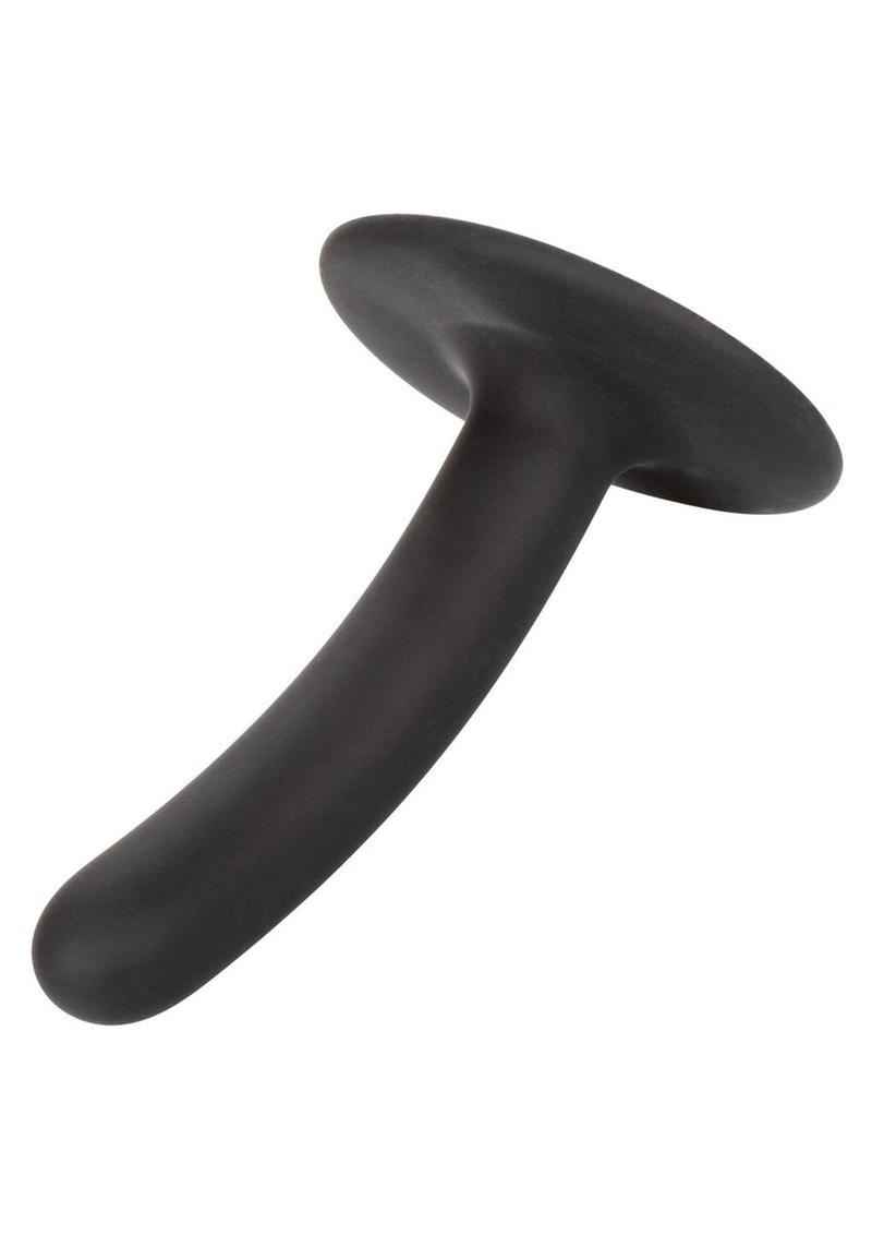 Boundless Silicone Slim Probe - Black - 4.5in Black 4.5-inch slim silicone probe with suction cup; body-safe, waterproof, and harness compatible. Keywords: Boundless slim probe, 4.5-inch probe, silicone anal toy, waterproof probe, harness compatible probe, phthalate-free silicone toy, black slim probe, anal stimulation toy, P-spot stimulator, prostate massager, flexible suction cup probe, internal stimulation toy