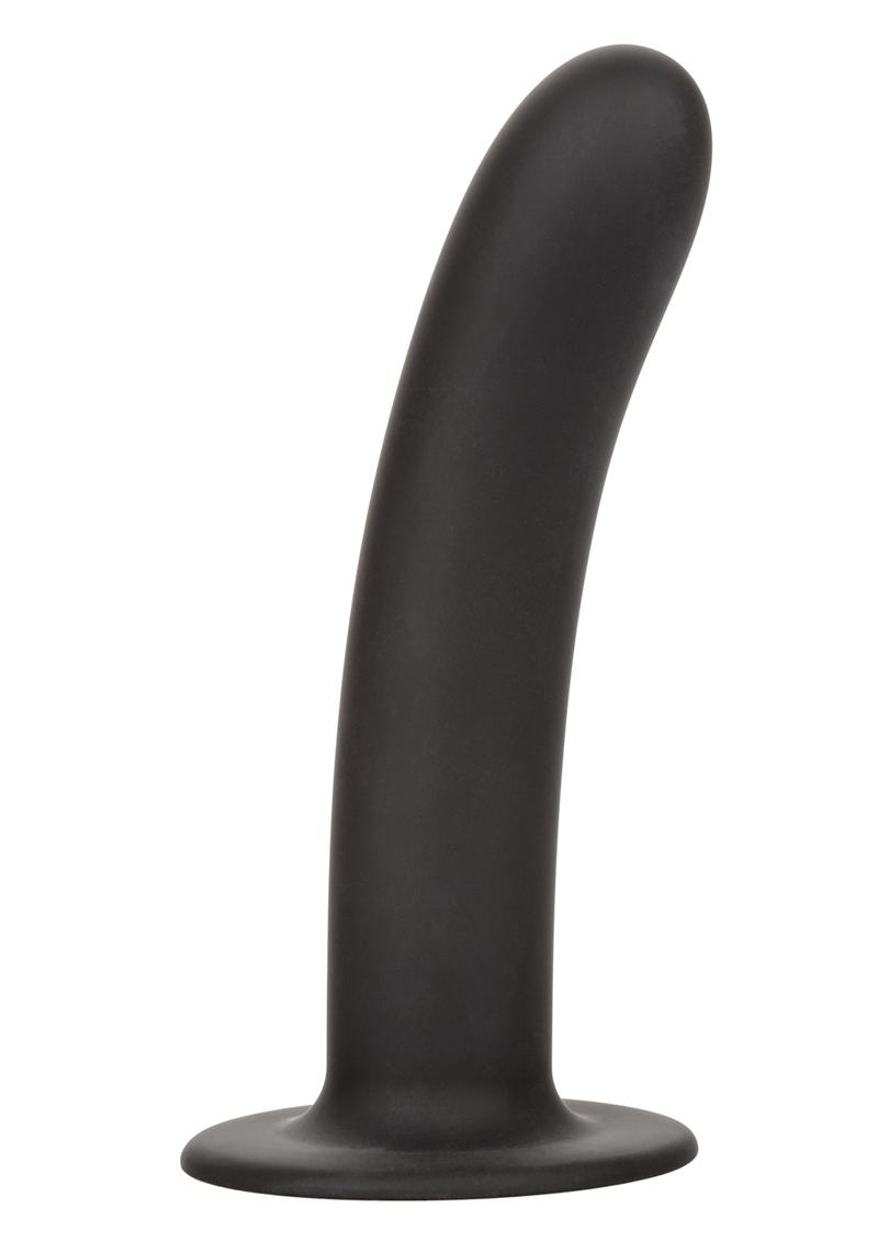 Smooth black silicone probe with suction cup base, available in 4.75”, 6”, and 7”; harness compatible and body-safe. Keywords: deep internal probe, silicone suction cup probe, harness compatible probe, black silicone dildo, extra-long probe, phthalate-free probe, waterproof probe, G-spot probe, P-spot stimulator, body-safe probe, premium silicone probe, Boundless 6-inch probe, Boundless 7-inch probe, hands-free silicone probe