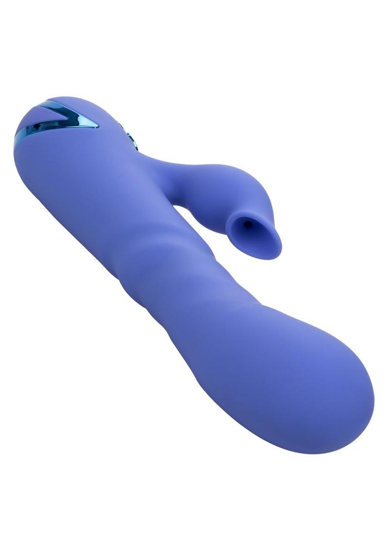 California Dreaming L.A. Love Rechargeable Thrusting Silicone Vibrator with Clitoral Stimulator