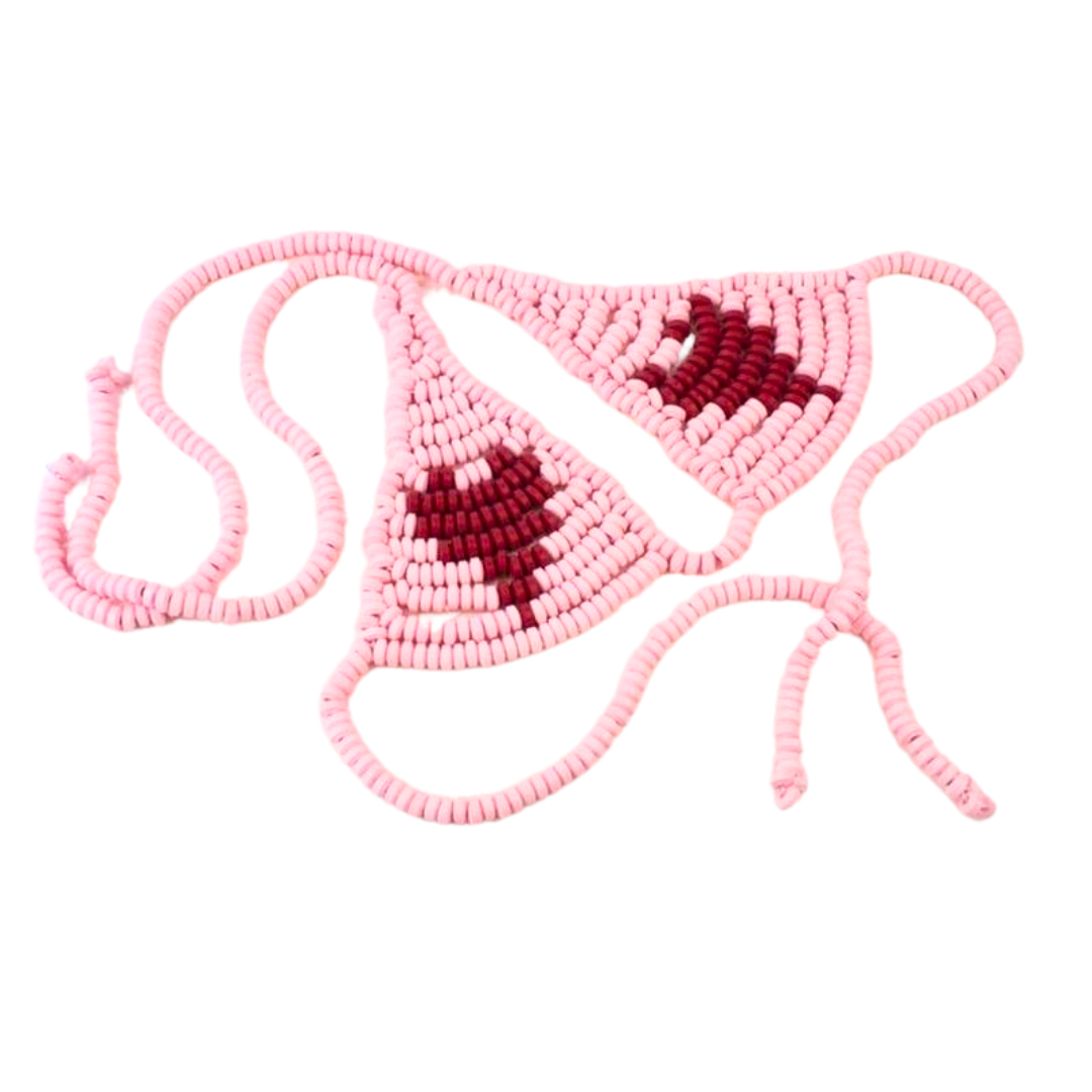 Edible candy heart bra with a romantic design, one-size-fits-all, fun and sweet treat for lovers.

Lover's Candy Bra, edible lingerie, candy heart bra, romantic candy lingerie, one-size-fits-all candy bra, flirty candy bra, Hott Products candy, sweet edible lingerie, Valentine’s Day candy bra, romantic edible treat.