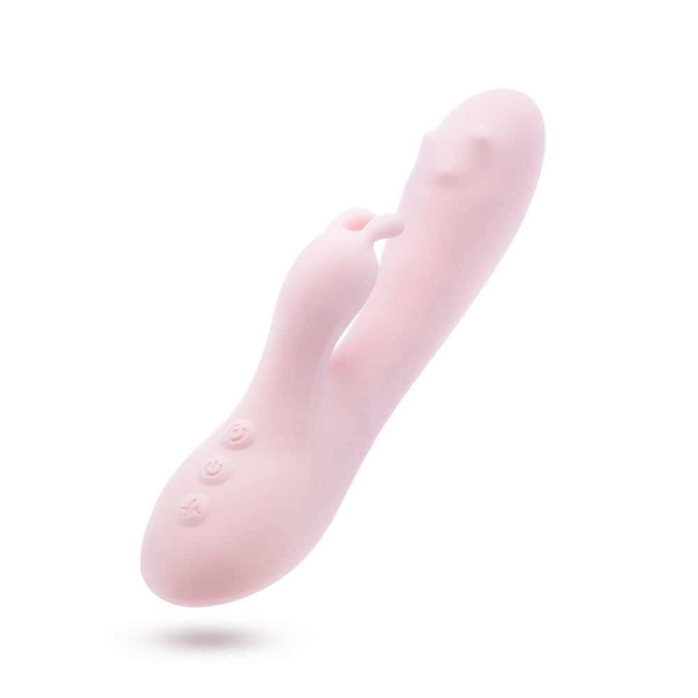 Pink rabbit vibrator with 10 vibration modes, 3-speed rotating G-spot massager, and waterproof silicone design. 
Keywords: rabbit vibrator, dual vibration modes, 360° rotating massager, G-spot vibrator, clitoral stimulator, waterproof vibrator, platinum-cured silicone, body-safe vibrator, USB rechargeable, pink vibrator, non-porous, IPX7 waterproof