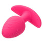 Cheeky Rechargeable Silicone Glow In The Dark Anal Butt Plug featuring 10 vibration speeds and a textured design for enhanced sensations. Waterproof (IPX7), USB rechargeable, and travel-friendly with a secure lock. Insertable length: 3.5 inches. Perfect for adventurous play!