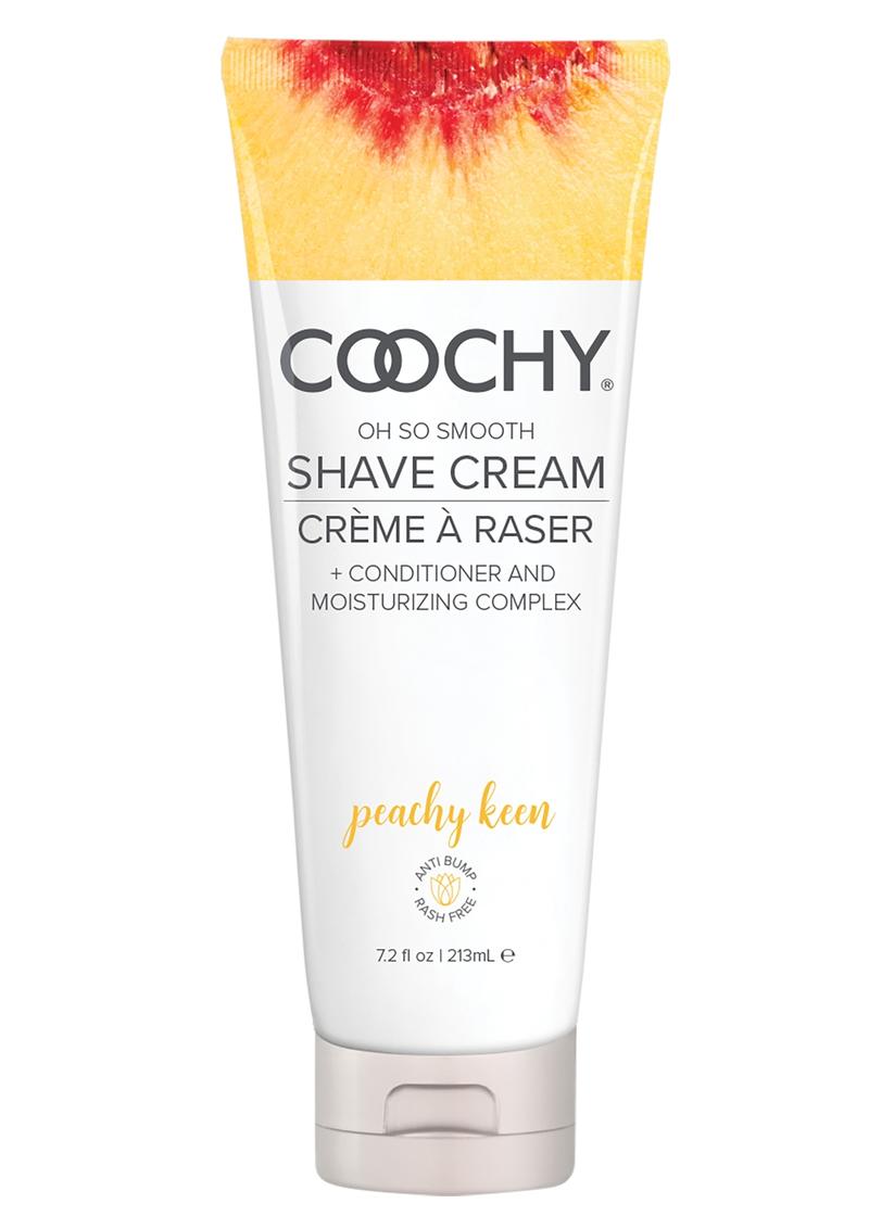 Coochy Shave Cream Peachy Keen - 7.2oz Coochy Peachy Keen shave cream, rash-free formula with Georgia peaches and vanilla scent, moisturizing and gentle for sensitive skin.
Keywords: shave cream, Coochy Rash Free shave cream, anti-razor burn shaving cream, Georgia peach shaving cream, sensitive skin shave cream, jojoba-infused shave cream, bikini area shaving cream, paraben-free shaving cream, Classic Brands Coochy, smooth skin shave solution.