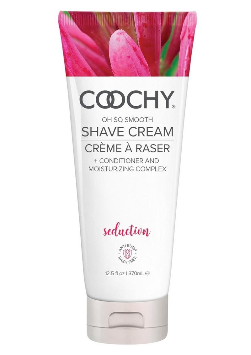 Coochy Shave Cream Seduction - 12.5oz Coochy Seduction shave cream with honeysuckle, fruity twist, and honey scent, prevents razor bumps, ideal for sensitive skin, doubles as a hair conditioner.
Keywords: shave cream, anti-razor bump shave cream, honeysuckle shaving cream, sensitive skin shave cream, paraben-free shaving cream, TSA-friendly grooming product, unisex shaving cream, 2-in-1 shave cream and conditioner, sulfate-free shaving cream, smooth skin shaving solution. 