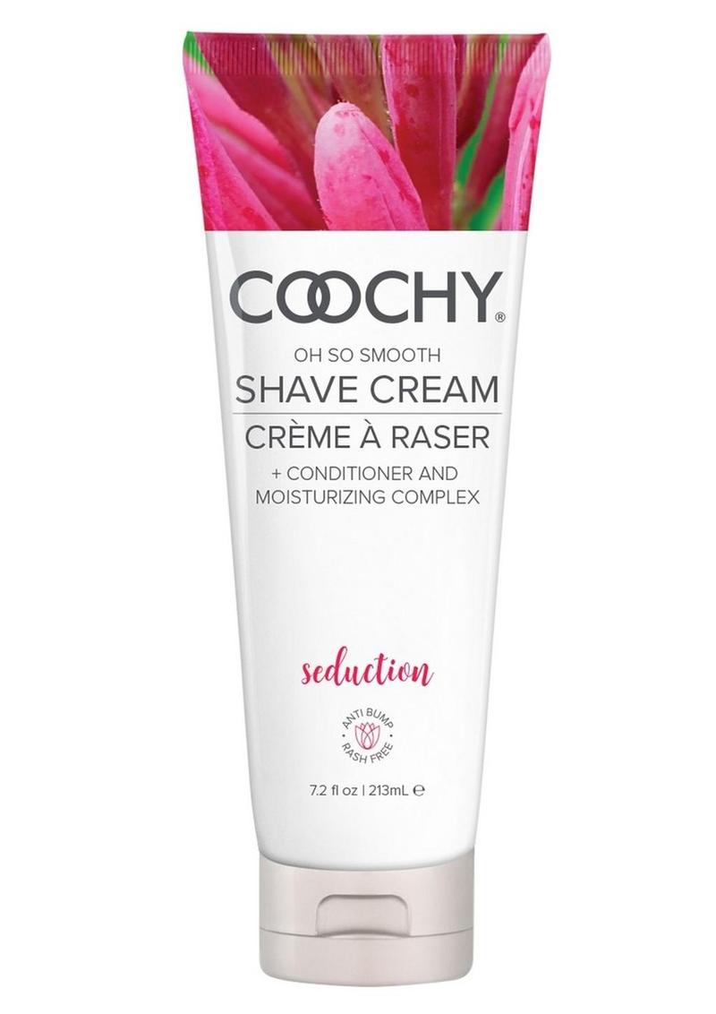 Coochy Shave Cream Seduction - 7.2oz Coochy Seduction shave cream with honeysuckle, fruity twist, and honey scent, prevents razor bumps, ideal for sensitive skin, doubles as a hair conditioner.
Keywords: shave cream, anti-razor bump shave cream, honeysuckle shaving cream, sensitive skin shave cream, paraben-free shaving cream, TSA-friendly grooming product, unisex shaving cream, 2-in-1 shave cream and conditioner, sulfate-free shaving cream, smooth skin shaving solution. 