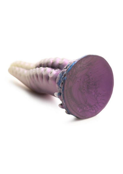 Pearly white, purple, and blue tentacle dildo with textured suckers, a suction-cup base, and a wide, tapered shaft for intergalactic roleplay.

tentacle dildo, fantasy dildo, alien dildo, sci-fi dildo, suction cup dildo, harness-compatible dildo, premium silicone dildo, textured fantasy dildo, Astropus dildo, Creature Cocks tentacle toy