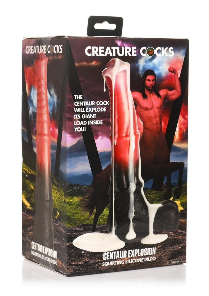 Centaur Fantasy Squirting Dildo with suction cup base, ribbed shaft, and squirting feature.

squirting dildo, creature cocks, premium silicone dildo, ribbed shaft dildo, fantasy squirting dildo, suction cup dildo, squirting centaur cock, mythical creature dildo, phthalate-free squirting dildo.