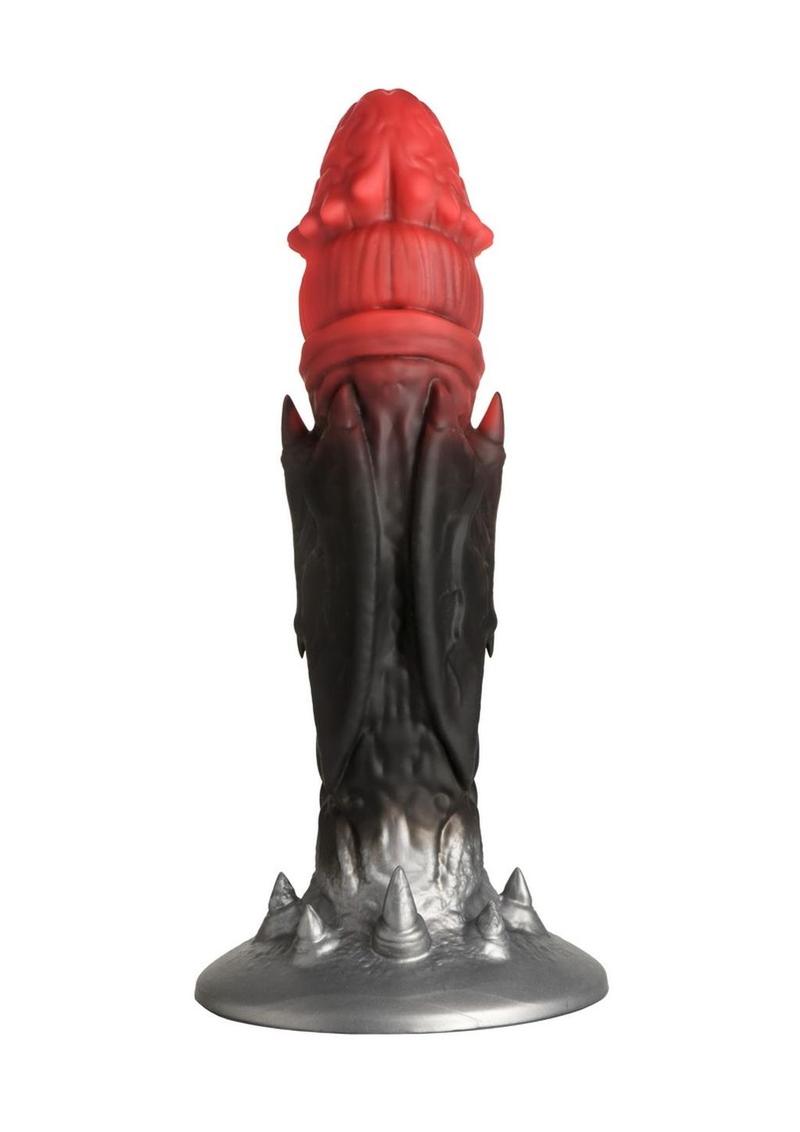 Dracula-themed silicone dildo with grooved head, veiny shaft, bat wings, and suction cup.

Dracula dildo, vampire silicone dildo, Count Cockula toy, fantasy silicone dildo, veiny dildo, bat wing dildo, suction cup dildo, harness-compatible dildo, textured silicone dildo, premium silicone vampire toy