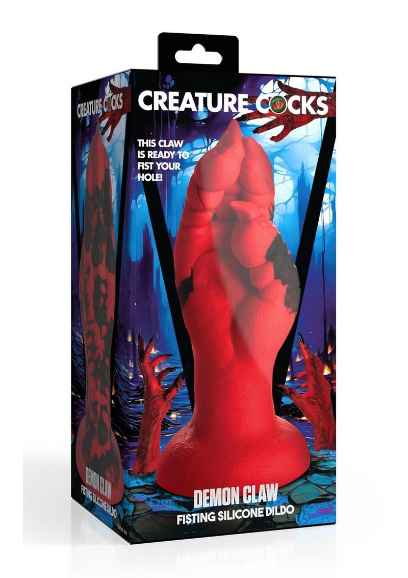 Creature Cocks Demon Claw Fisting Silicone Dildo - Black/Red Demon claw silicone dildo with suction-cup base, textured fingers, and harness compatibility.

demon claw dildo, fantasy silicone dildo, Creature Cocks Demon Claw, clawed hand dildo, red and black dildo, harness-compatible dildo, suction cup dildo, premium silicone toy, phthalate-free dildo, textured fantasy dildo