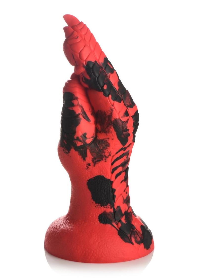 Demon claw silicone dildo with suction-cup base, textured fingers, and harness compatibility.

demon claw dildo, fantasy silicone dildo, Creature Cocks Demon Claw, clawed hand dildo, red and black dildo, harness-compatible dildo, suction cup dildo, premium silicone toy, phthalate-free dildo, textured fantasy dildo