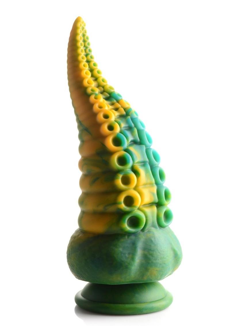 Creature Cocks Monstropus Tentacled Monster Silicone Dildo - Blue/Green/Yellow

tentacle dildo, octopus dildo, marbled silicone dildo, suction cup dildo, harness compatible toy, fantasy roleplay dildo, premium silicone dildo, realistic suckers, ribbed dildo, hands-free play