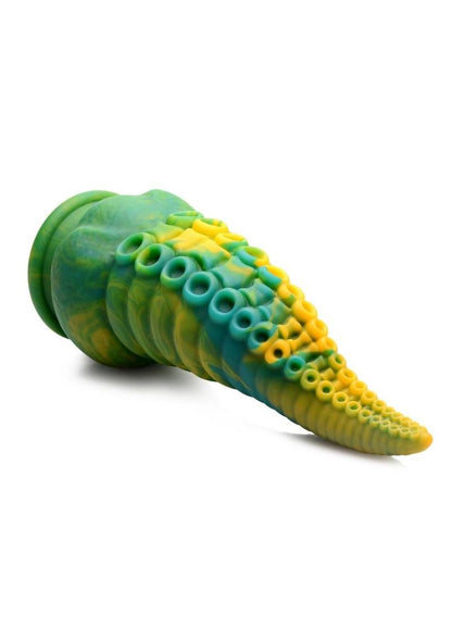 Creature Cocks Monstropus Tentacled Monster Silicone Dildo - Blue/Green/Yellow

tentacle dildo, octopus dildo, marbled silicone dildo, suction cup dildo, harness compatible toy, fantasy roleplay dildo, premium silicone dildo, realistic suckers, ribbed dildo, hands-free play