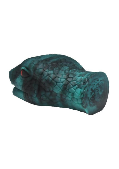 Snake-themed silicone stroker with a textured tunnel and soft, stretchy material.

snake stroker, silicone masturbator, fantasy strokers, textured male toy, phthalate-free stroker, soft stretchy stroker, serpent-themed masturbator, creature cocks stroker, unique stroker for men, premium silicone male toy