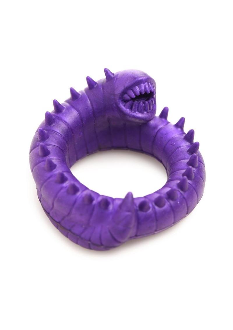 Purple spiked silicone C-ring for enhanced performance and fantasy play.

purple C-ring, fantasy cock ring, spiked cock ring, galactic cock ring, body-safe silicone, phthalate-free, stretchy C-ring, cock and ball ring, performance enhancer, cock ring for men, water-based lubricant safe, creature-inspired cock ring, alien cock ring.