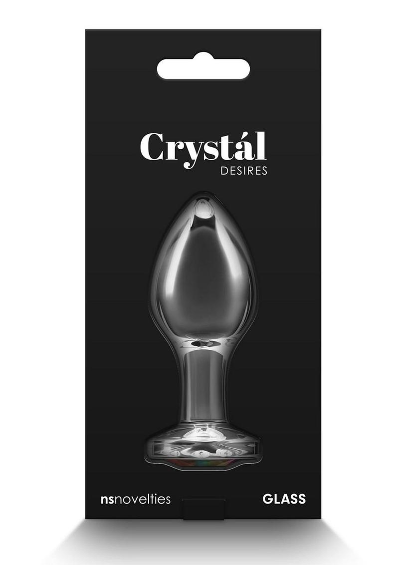 Rainbow Gem Glass Anal Butt Plugs | Crystal Desires