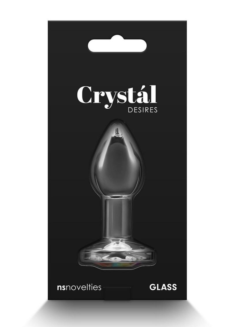 Rainbow Gem Glass Anal Butt Plugs | Crystal Desires