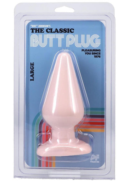 Doc Johnson Classic Butt Plug - Vanilla - Large