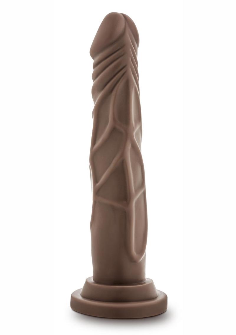 7.5-inch realistic silicone dildo with poseable shaft, suction cup base, and harness compatibility; available in chocolate or vanilla. Keywords: realistic silicone dildo, 7.5-inch dildo, poseable shaft dildo, suction cup dildo, harness compatible dildo, chocolate dildo, vanilla silicone dildo, phthalate-free dildo, body-safe silicone dildo, platinum-cured silicone dildo, Ultrasilk smooth dildo, realistic strap-on dildo, hands-free suction cup dildo