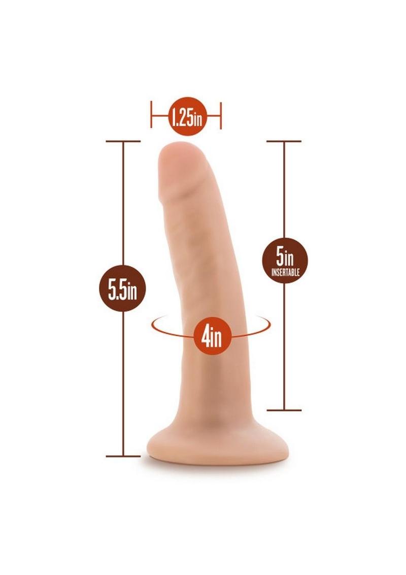 Dr. Skin Dr. Lucas Silicone Dildo with Suction Cup - Vanilla - 5.5in Realistic 5-inch silicone dildo with poseable shaft, suction cup base, and harness compatibility; available in vanilla or tan.

Keywords: Dr. Skin dildo, realistic silicone dildo, 5-inch dong, poseable shaft dildo, suction cup dildo, harness compatible dildo, body-safe silicone dildo, platinum-cured silicone, phthalate-free dildo, latex-free dildo, vanilla silicone dildo, tan silicone dildo, smooth texture dildo, small realistic dildo