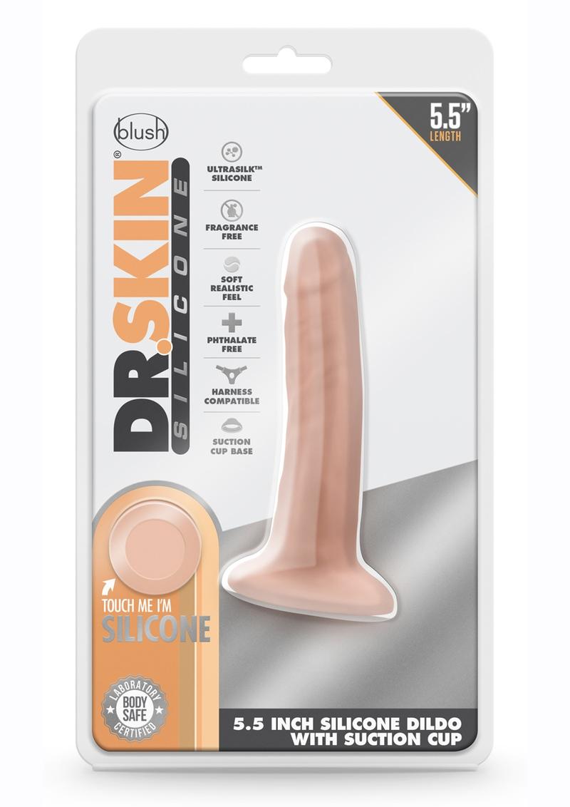 Realistic 5-inch silicone dildo with poseable shaft, suction cup base, and harness compatibility; available in vanilla or tan.

Keywords: Dr. Skin dildo, realistic silicone dildo, 5-inch dong, poseable shaft dildo, suction cup dildo, harness compatible dildo, body-safe silicone dildo, platinum-cured silicone, phthalate-free dildo, latex-free dildo, vanilla silicone dildo, tan silicone dildo, smooth texture dildo, small realistic dildo