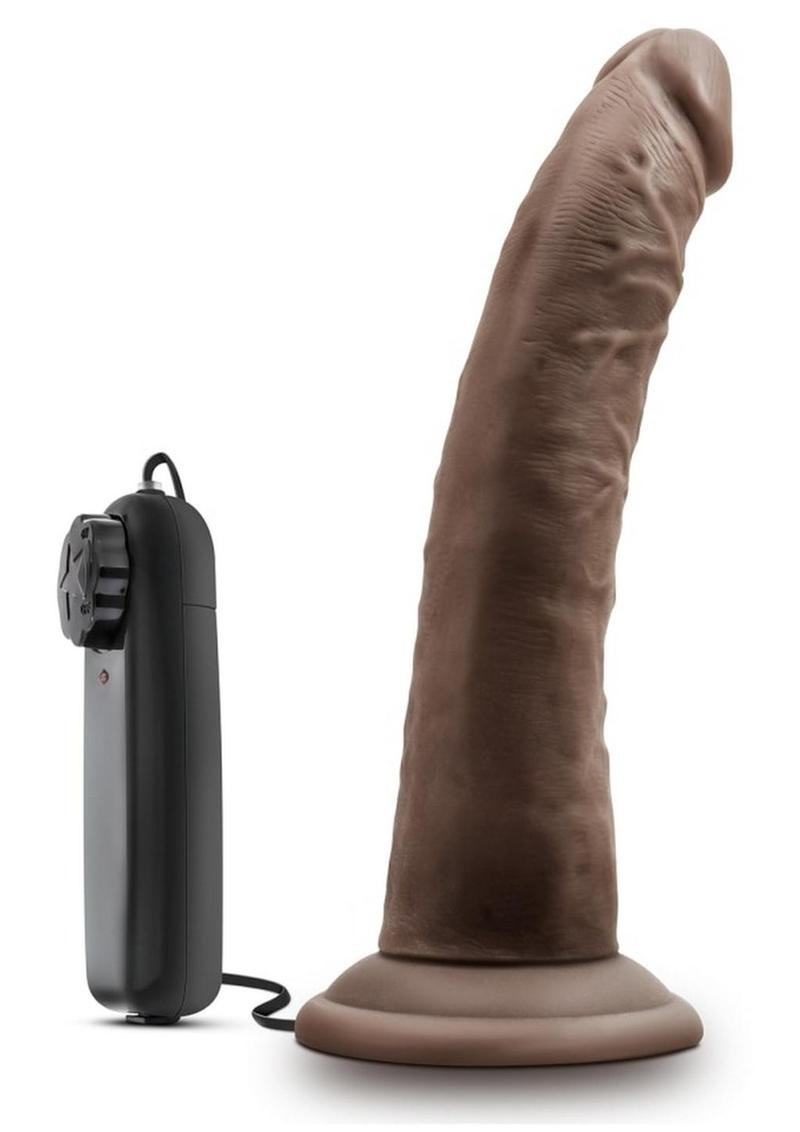 Dr. Skin Dr. Dave Vibrating Dildo with Suction Cup - Chocolate - 7in Realistic 7-inch vibrating dildo with adjustable speeds, suction cup base, and waterproof design.

vibrating dildo, 7-inch vibrating cock, realistic vibrating dildo, suction cup vibrator, harness-compatible dildo, waterproof vibrating dildo, adjustable speed vibrator, body-safe PVC dildo, caramel dildo, chocolate dildo, vanilla dildo.