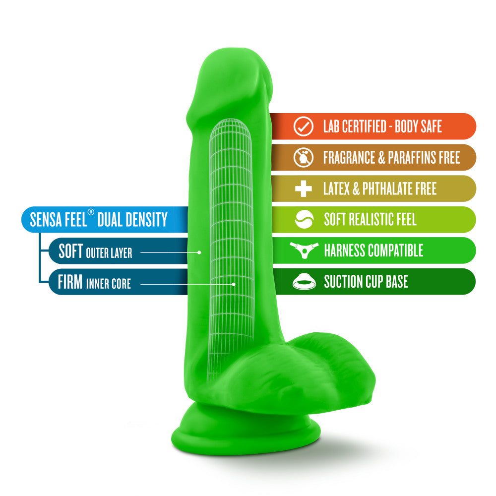 Neo dual-density dildo with suction cup base, available in green, pink, or blue; harness compatible and body-safe.
Keywords: dual-density dildo, realistic dildo, suction cup dildo, harness compatible dildo, body-safe PVC dildo, latex-free dildo, phthalate-free dildo, green dual-density dildo, pink realistic dildo, blue suction cup dildo, anal safe dildo, non-porous PVC dildo, lifelike dual-density dildo