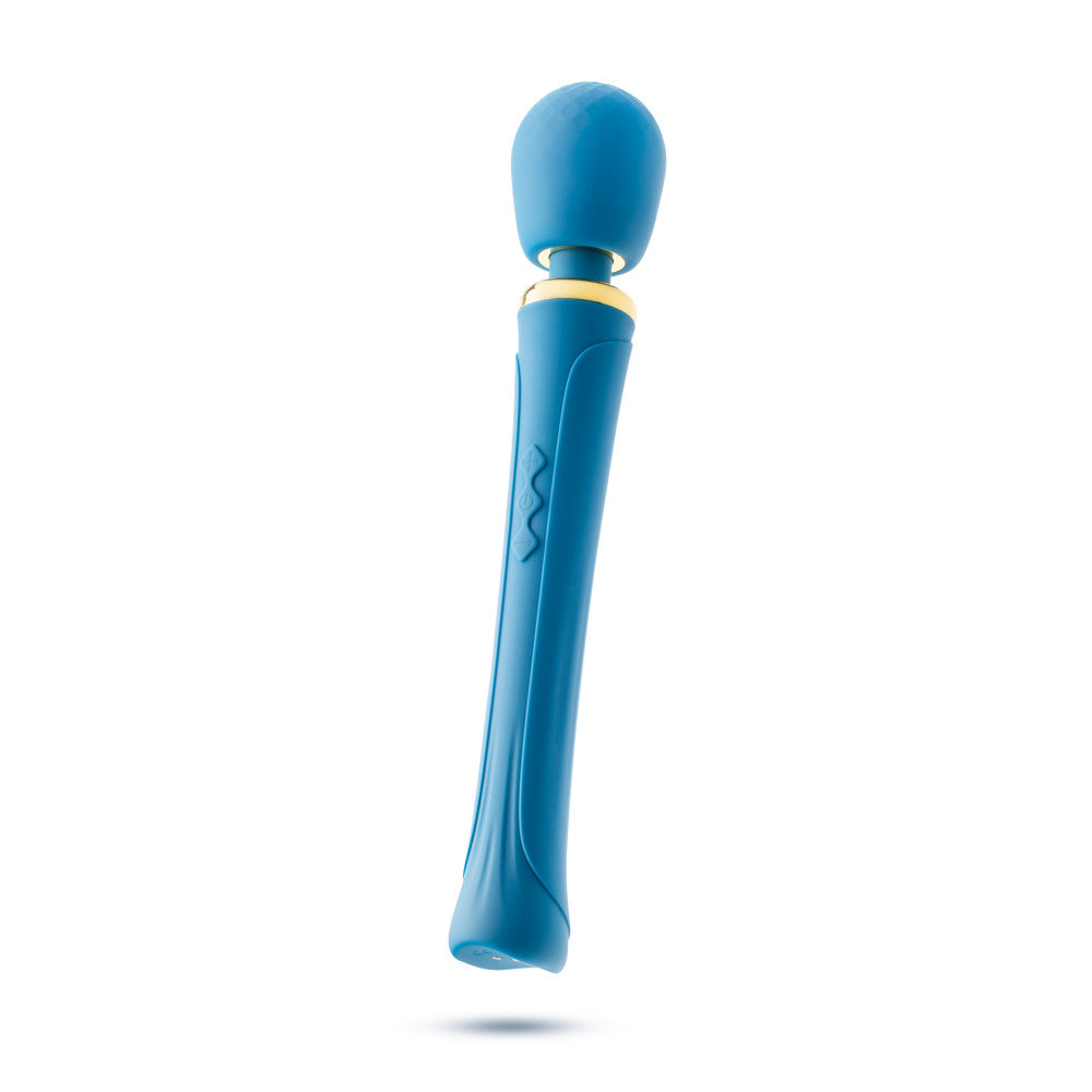 Teal wand massager with flexible silicone head, 20 RumboTech™ vibration modes, and waterproof design for full-body relaxation.

Keywords: wand massager, Dianna wand, RumboTech wand, personal massager, flexible head, waterproof wand, USB rechargeable, 20 vibration modes, body-safe silicone, satin smooth, self-care massager, luxury massager, full-body wand