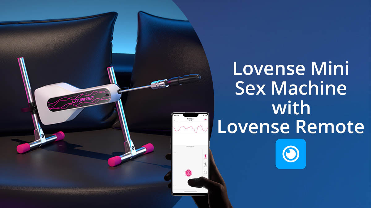 Lovense Mini Sex Machine | App-controlled compact versatile sex machine with Remote