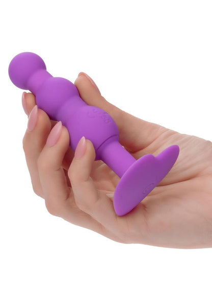 First Time Triple Beaded Silicone Rechargeable Anal Butt Probe