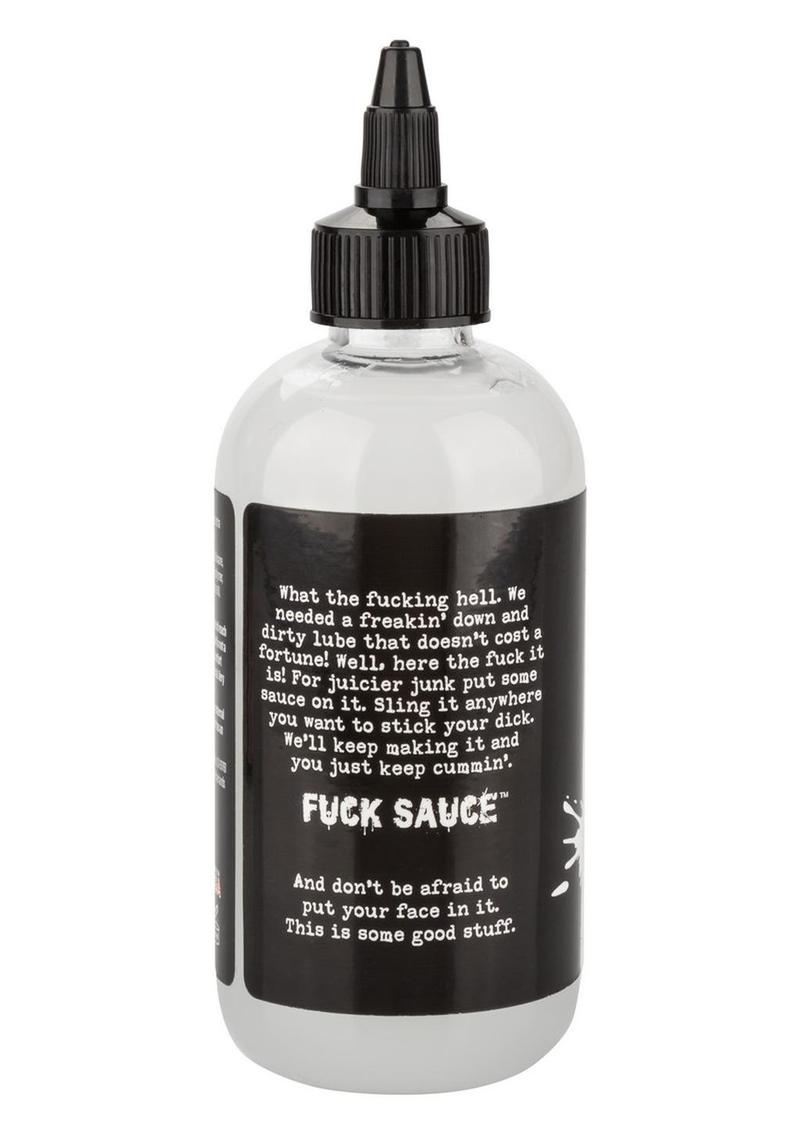 Fuck Sauce Anal Numbing Water Based Lubricant - 8oz Clear water-based anal numbing lubricant with lidocaine for comfort and prolonged play, hypoallergenic and pH-friendly. 

Fuck Sauce Anal Numbing Lubricant, anal lubricant, lidocaine lube, numbing lube, water-based anal lube, hypoallergenic lubricant, pH-friendly lube, anal play lubricant, CalExotics lube, clear lubricant. 