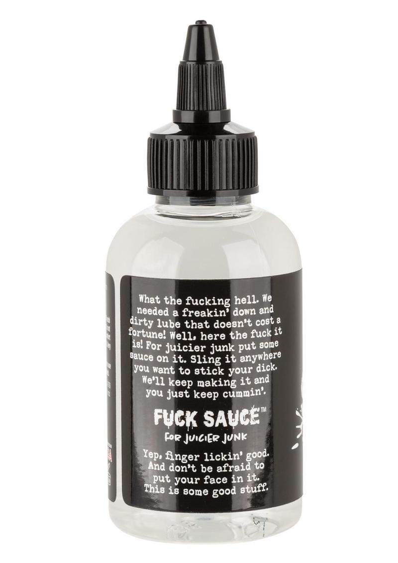 Fuck Sauce Slick Silicone Personal Lubricant - 4oz. Silicone-based lubricant with silky-smooth, long-lasting glide; pH-friendly, cruelty-free, and safe for all skin types.
Keywords: Fuck Sauce lubricant, silicone-based lube, long-lasting lubricant, premium silicone lube, pH-friendly lubricant, cruelty-free lube, eco-friendly lubricant, silky smooth lube, glide lubricant, clear silicone lube, sex lubricant, silicone lube for couples, silicone-based personal lube