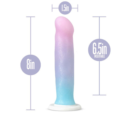 8 Inch Glitter Silicone Dildo with Suction Cup Base | Avant D17 Lucky Dong | Avant By Blush®