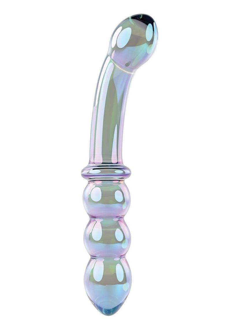 Lustrous Galaxy Wand Glass Double Beaded G-Spot Dildo | Gender X