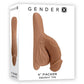 Gender X Tpe Packer Dildo - Caramel - 4in