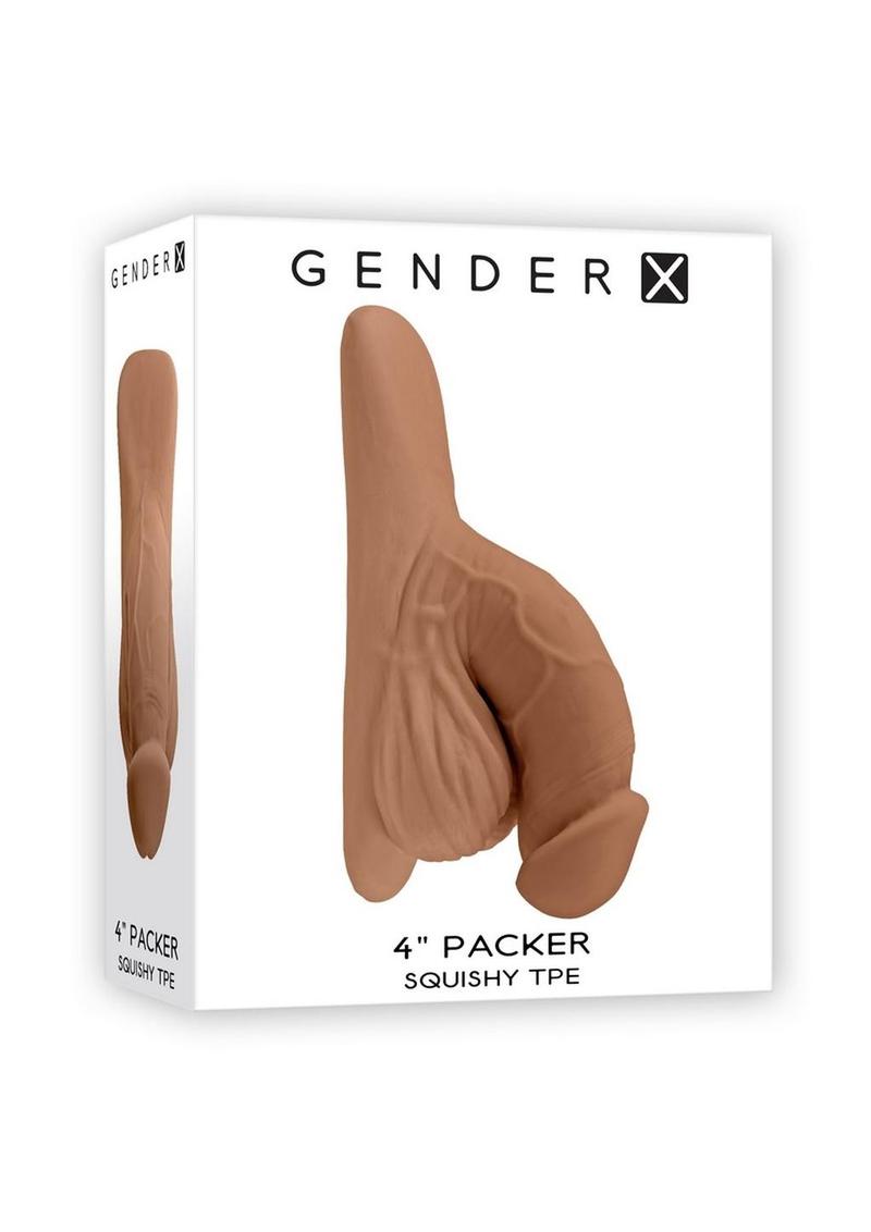 Gender X Tpe Packer Dildo - Caramel - 4in