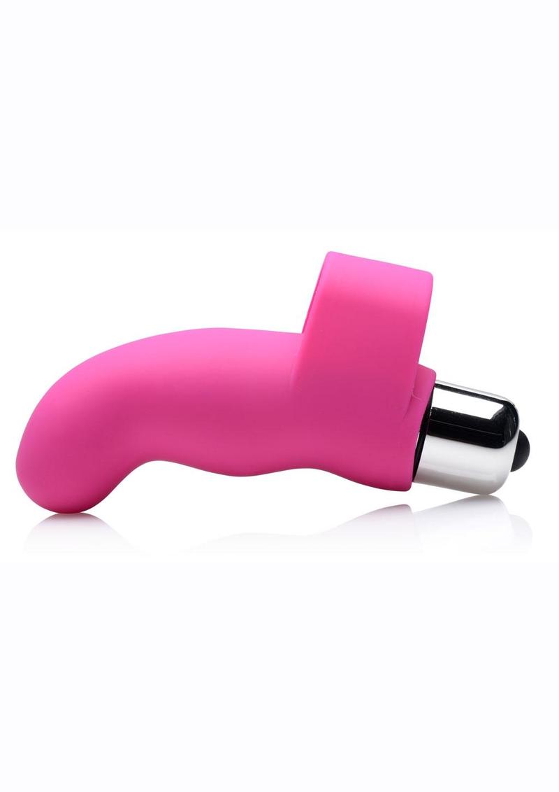 Compact G-spot finger vibrator with ribbed silicone sleeve, powerful bullet vibe, ergonomic design, and waterproof functionality.

Finger Vibe, mini finger vibrator, G-spot stimulation, ribbed silicone vibe, compact vibrator, waterproof finger vibe, travel-ready vibrator, phthalate-free vibrator, Curve Novelties vibrator, powerful bullet vibe.