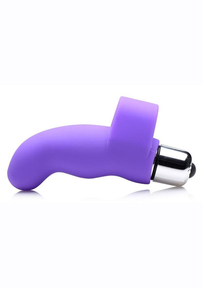 Gossip G-Thrill Silicone Finger Vibrator with Full Size Bullet - Purple Compact G-spot finger vibrator with ribbed silicone sleeve, powerful bullet vibe, ergonomic design, and waterproof functionality.

Finger Vibe, mini finger vibrator, G-spot stimulation, ribbed silicone vibe, compact vibrator, waterproof finger vibe, travel-ready vibrator, phthalate-free vibrator, Curve Novelties vibrator, powerful bullet vibe.