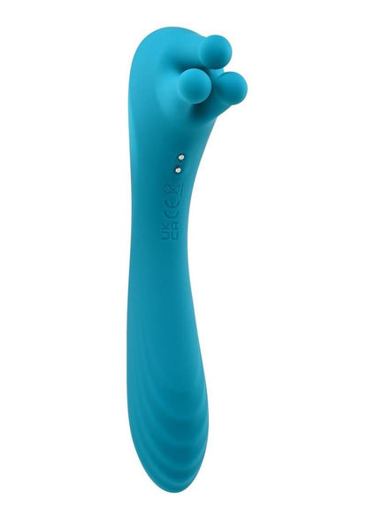 Heads Or Tails Silicone Rechargeable Dual Vibrator - Teal
‘Heads or Tails’ dual-ended vibrator, 9-speed vibrating shaft, 3-finger massaging end, waterproof, rechargeable, body-safe silicone.

dual-ended vibrator, Heads or Tails vibrator, 9-speed vibrator, massaging finger vibrator, waterproof vibrator, silicone vibrator, rechargeable vibrator, vibrating shaft, versatile sex toy, customizable pleasure toy.