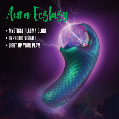 Enchanted Serpent Pulse Vibrator With Mystical Plasma Globe  ♥ Temptasia By Blush®