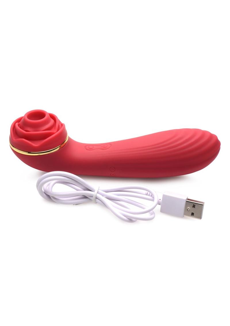 Inmi Bloomgasm Passion Petals 10x Rechargeable Silicone Rose Clitoral Stimulator - Red
Suction rose vibrator with 10 suction levels, vibrating textured shaft, 3 speeds, 7 patterns, waterproof, rechargeable, body-safe silicone.

rose vibrator, clitoral suction vibrator, textured shaft vibrator, 10 suction levels, vibrating rosebud toy, waterproof silicone vibrator, rechargeable rose vibrator, body-safe silicone, rose clit stimulator, air-stim technology toy.