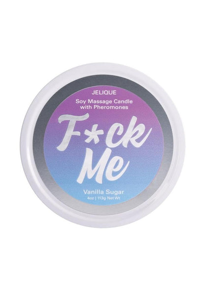 F*ck Me Vanilla Sugar Massage Oil Candle with Pheromones