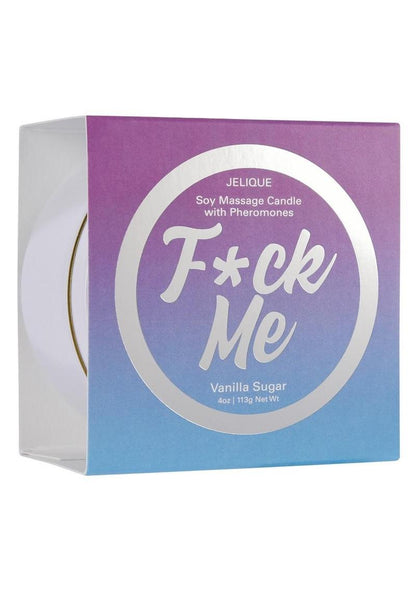 F*ck Me Vanilla Sugar Massage Oil Candle with Pheromones