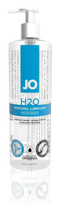 Jo H2O Personal Lubricant, water-based lubricant, silky smooth lube, long-lasting lubricant, paraben-free lubricant, glycerin-free lube, non-sticky lubricant, non-staining lube, sensitive skin-friendly lubricant, latex-compatible lubricant, toy-safe lubricant, solo play lubricant, partner play lubricant, premium water-based lube, intimate moisture lubricant, easy-to-clean lubricant, Jo H2O Original, moisturizing lubricant, Made in the USA lubricant, FDA-licensed lube, ISO-certified lubricant