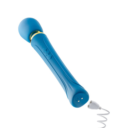 Teal wand massager with flexible silicone head, 20 RumboTech™ vibration modes, and waterproof design for full-body relaxation.

Keywords: wand massager, Dianna wand, RumboTech wand, personal massager, flexible head, waterproof wand, USB rechargeable, 20 vibration modes, body-safe silicone, satin smooth, self-care massager, luxury massager, full-body wand