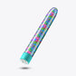 A set of three vibrators featuring psychedelic teal, mushroom-themed blue, and floral cannabis purple designs with customizable vibrations and waterproof functionality.

Keywords: psychedelic vibrator, slimline G-spot vibrator, RumbleTech vibrator, mushroom design vibrator, cannabis-inspired vibrator, waterproof sex toy, USB rechargeable vibrator, colorful vibrator, body-safe sex toy, stylish vibrators.